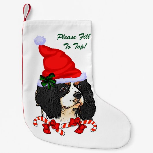 Cavalier King Charles Spaniel Weihnachten Kleiner Weihnachtsstrumpf (Vorderseite)