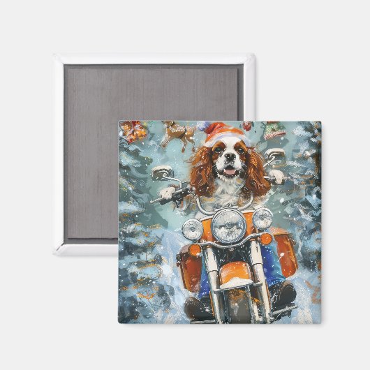 Cavalier King Charles Spaniel Weihnachten Magnet (Vorderseite/Rückseite)