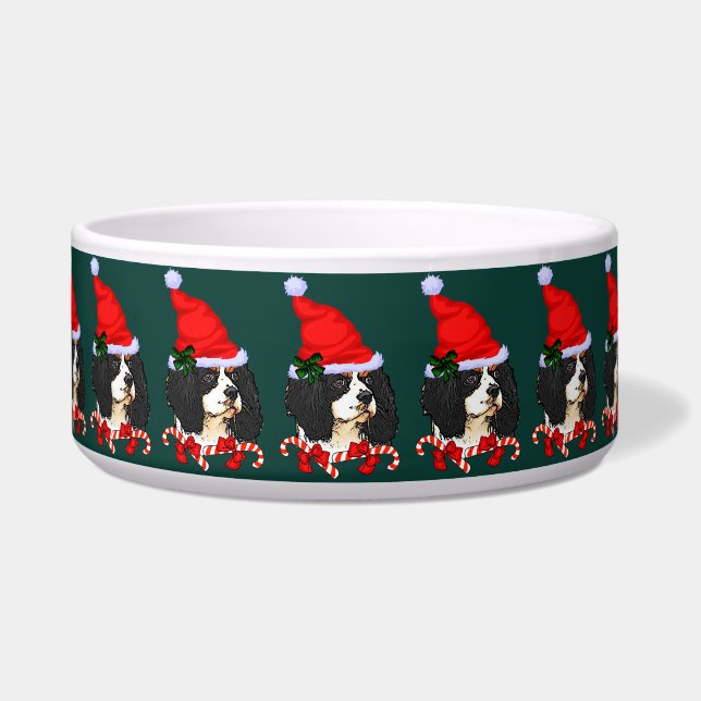 Cavalier King Charles Spaniel Weihnachten Napf (Vorderseite)