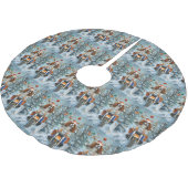 Cavalier King Charles Spaniel Weihnachten Polyester Weihnachtsbaumdecke (Schrägansicht)