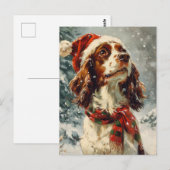 Cavalier King Charles Spaniel Weihnachten Postkarte (Vorne/Hinten)
