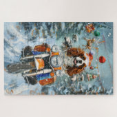 Cavalier King Charles Spaniel Weihnachten Puzzle (Horizontal)