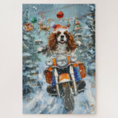 Cavalier King Charles Spaniel Weihnachten Puzzle (Vertikal)