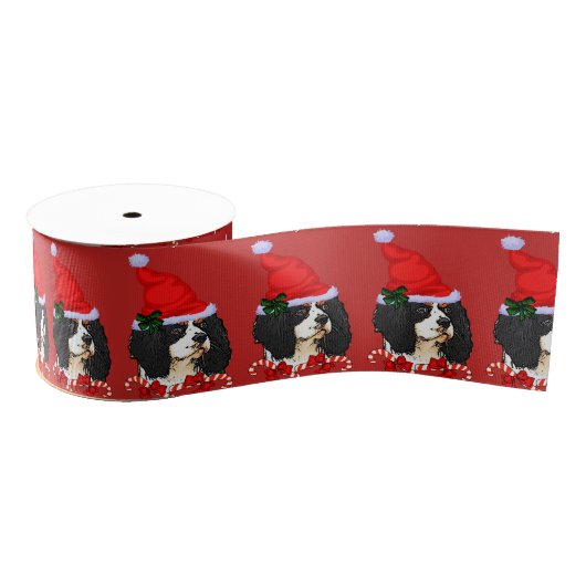 Cavalier King Charles Spaniel Weihnachten Ripsband (Spule)