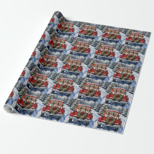 Cavalier King Charles Spaniel Weihnachten Rotes La Geschenkpapier