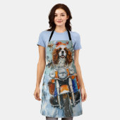 Cavalier King Charles Spaniel Weihnachten Schürze (Getragen)