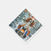 Cavalier King Charles Spaniel Weihnachten Serviette (Ecke)