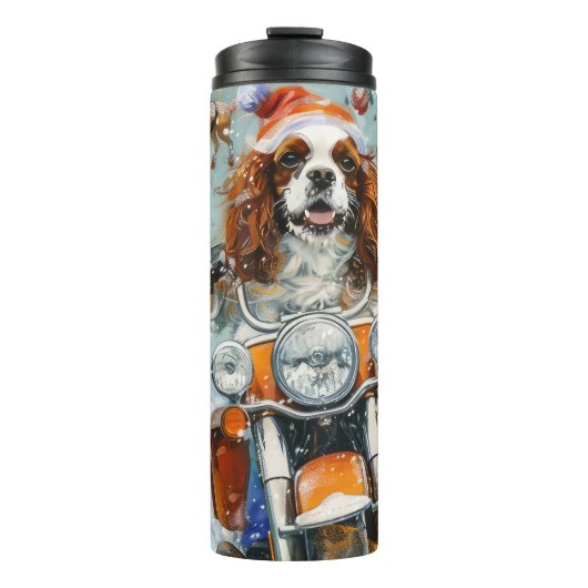 Cavalier King Charles Spaniel Weihnachten Thermosbecher (Vorderseite)