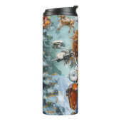 Cavalier King Charles Spaniel Weihnachten Thermosbecher (Nach links gedreht)