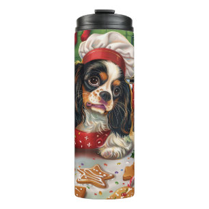 Cavalier King Charles Spaniel Weihnachtsbacken Thermosbecher