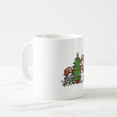 Cavalier King Charles Spaniel Weihnachtsbaum Kaffeetasse (Vorderseite Links)