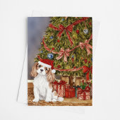 Cavalier King Charles Spaniel Weihnachtsbaum Karte
