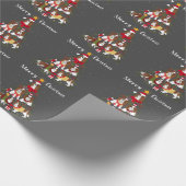 Cavalier King Charles Spaniel Weihnachtsbaum Xmas Geschenkpapier (Ecke)