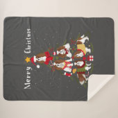 Cavalier King Charles Spaniel Weihnachtsbaum Xmas Sherpadecke (Vorderseite (Horizontal))