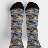Cavalier King Charles Spaniel Weihnachtsboot Socken (Oben)