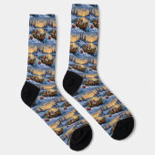 Cavalier King Charles Spaniel Weihnachtsboot Socken (Rechts)