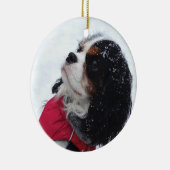 Cavalier King Charles Spaniel Weihnachtsdekoration Keramik Ornament (Rechts)