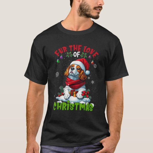 Cavalier King Charles Spaniel Weihnachtsdekoration T-Shirt (Vorderseite)