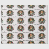 Cavalier King Charles Spaniel Weihnachtsfeier Geschenkpapier (Flach)