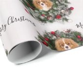 Cavalier King Charles Spaniel Weihnachtsfeier Geschenkpapier (Rolleneckpunkt)