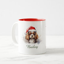 Cavalier King Charles Spaniel Weihnachtsfeier Tass