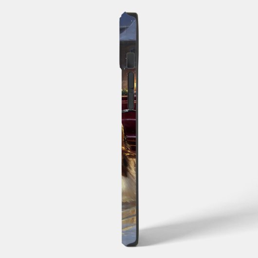 Cavalier King Charles Spaniel Weihnachtsfest Case-Mate iPhone Hülle (Rückseite / Links)