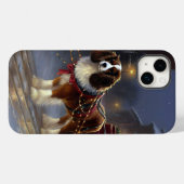 Cavalier King Charles Spaniel Weihnachtsfest Case-Mate iPhone Hülle (Rückseite (Horizontal))