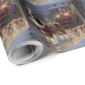 Cavalier King Charles Spaniel Weihnachtsfest Geschenkpapier (Rolleneckpunkt)