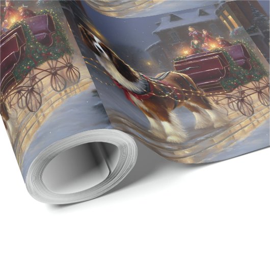 Cavalier King Charles Spaniel Weihnachtsfest Geschenkpapier (Rolleneckpunkt)