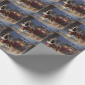 Cavalier King Charles Spaniel Weihnachtsfest Geschenkpapier (Ecke)