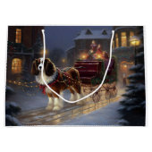 Cavalier King Charles Spaniel Weihnachtsfest Große Geschenktüte (Vorderseite)