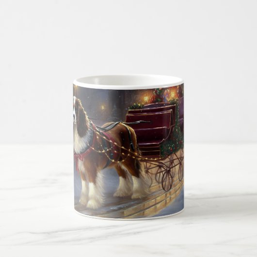 Cavalier King Charles Spaniel Weihnachtsfest Kaffeetasse (Mittel)