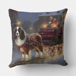 Cavalier King Charles Spaniel Weihnachtsfest Kissen