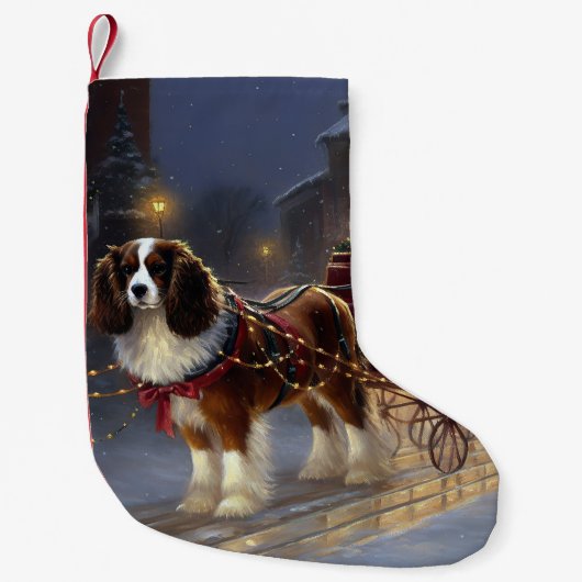 Cavalier King Charles Spaniel Weihnachtsfest Kleiner Weihnachtsstrumpf (Vorderseite)