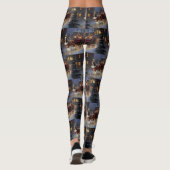 Cavalier King Charles Spaniel Weihnachtsfest Leggings (Rückseite)