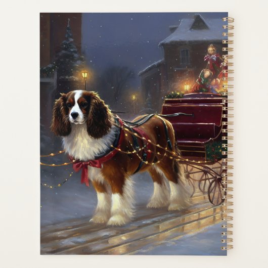 Cavalier King Charles Spaniel Weihnachtsfest Planer (Rückseite)