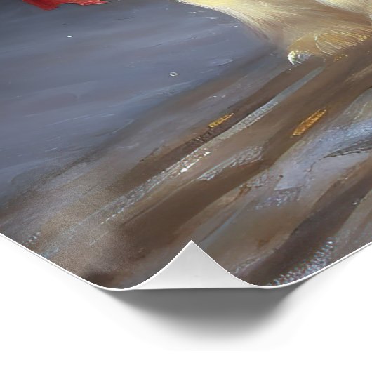 Cavalier King Charles Spaniel Weihnachtsfest Poster (Ecke)