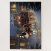 Cavalier King Charles Spaniel Weihnachtsfest Puzzle (Vertikal)