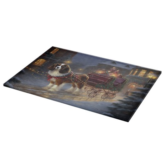 Cavalier King Charles Spaniel Weihnachtsfest Schneidebrett (Ecke)