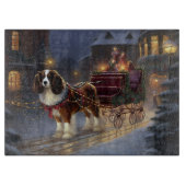 Cavalier King Charles Spaniel Weihnachtsfest Schneidebrett (Vorderseite)