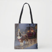 Cavalier King Charles Spaniel Weihnachtsfest Tasche (Vorderseite)