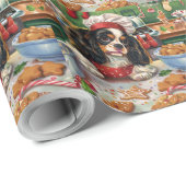 Cavalier King Charles Spaniel Weihnachtsgebäck Geschenkpapier (Rolleneckpunkt)