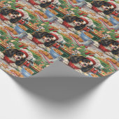 Cavalier King Charles Spaniel Weihnachtsgebäck Geschenkpapier (Ecke)