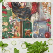 Cavalier King Charles Spaniel Weihnachtsgebäck Geschirrtuch (Gefaltet)