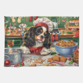 Cavalier King Charles Spaniel Weihnachtsgebäck Geschirrtuch (Horizontal)