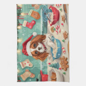 Cavalier King Charles Spaniel Weihnachtsgebäck Geschirrtuch (Vertikal)