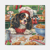Cavalier King Charles Spaniel Weihnachtsgebäck Magnet (Vorne)
