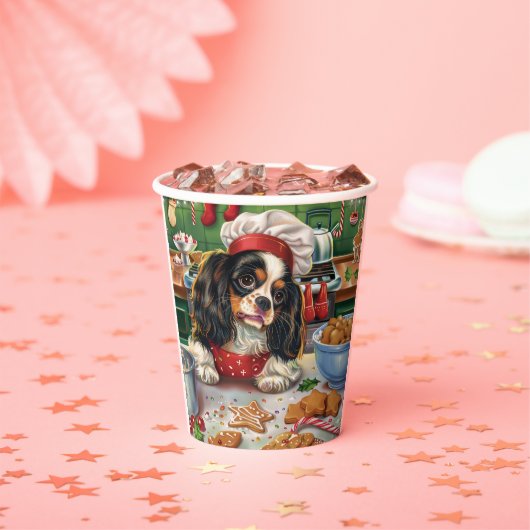Cavalier King Charles Spaniel Weihnachtsgebäck Pappbecher (Insitu)