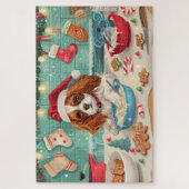 Cavalier King Charles Spaniel Weihnachtsgebäck Puzzle (Vertikal)