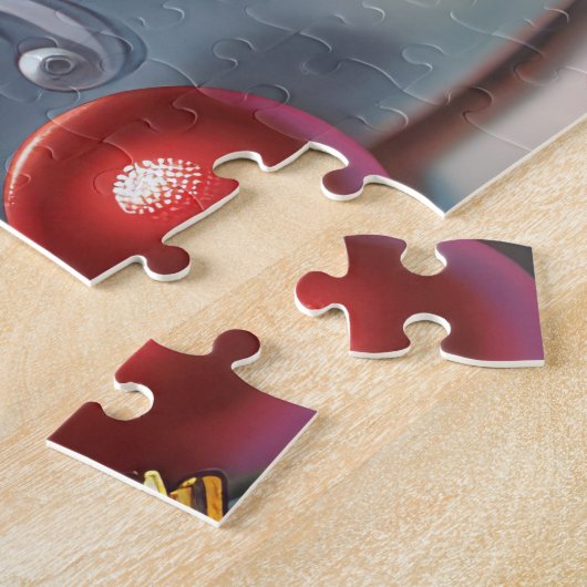 Cavalier King Charles Spaniel Weihnachtsgebäck Puzzle (Seite)